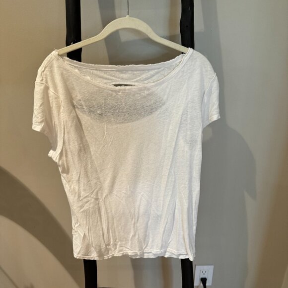 Free People White T-Shirt - Picture 4 of 4